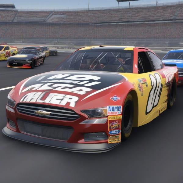 NASCAR Heat 3 in-game menu screen