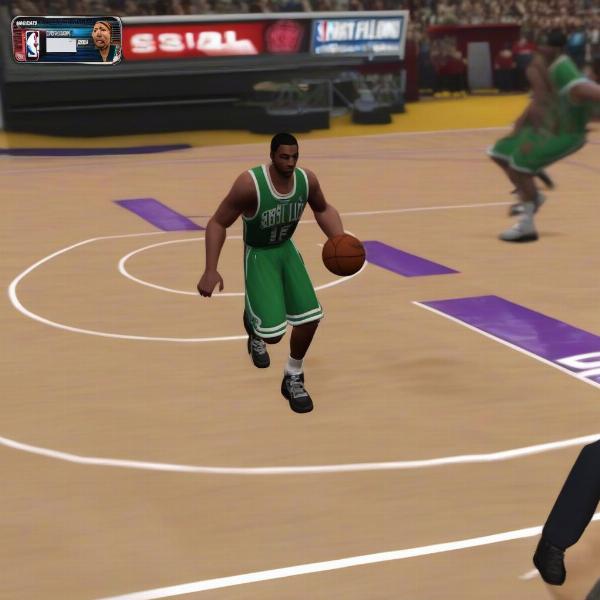 nba 2k basketball gameplay on xbox 360 with detailed player models