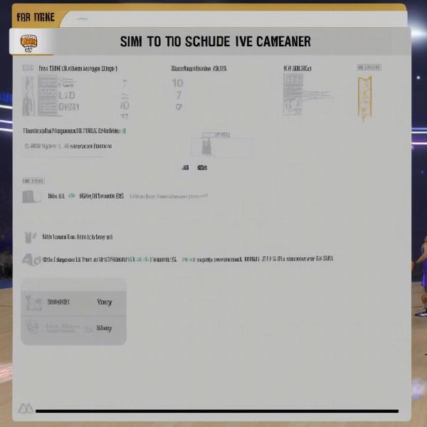 nba 2k24 mycareer schedule showing the option to simulate games