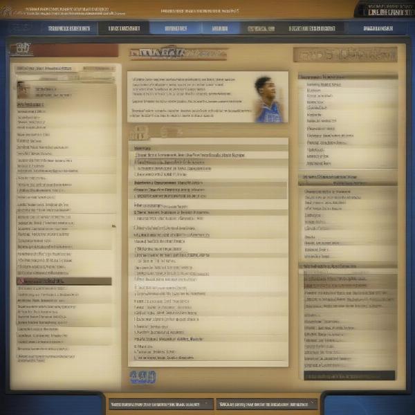 ncaa basketball xbox 360 dynasty mode screen showing team management options