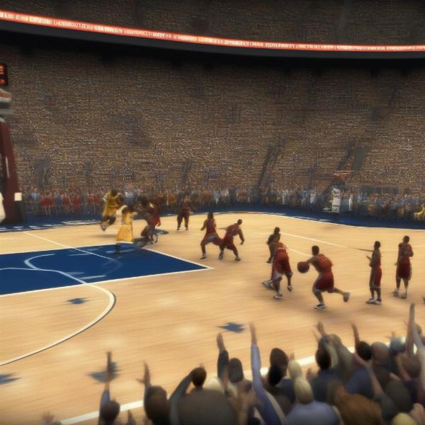 ncaa basketball xbox 360 gameplay showing detailed graphics and player animations