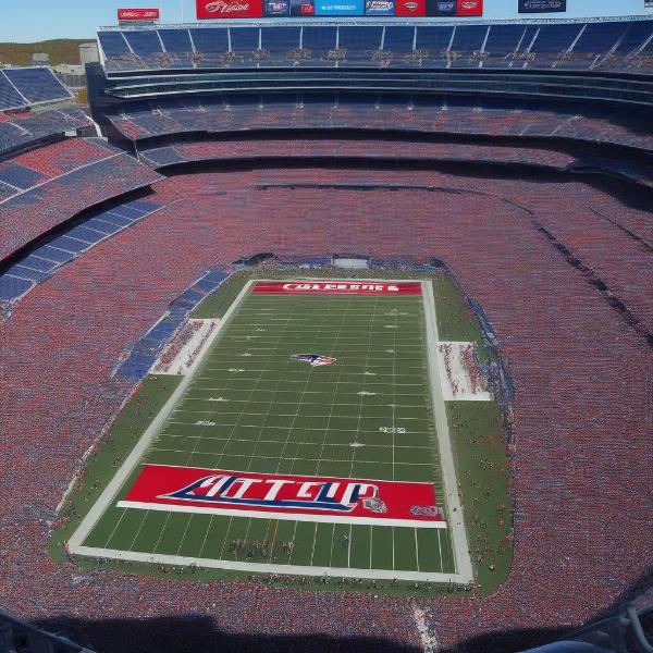 patriots gillette stadium full of fans