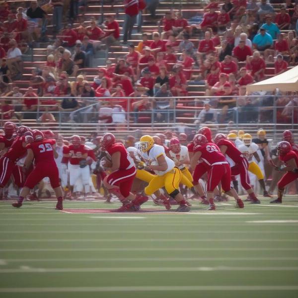 new mexico college football team players in action