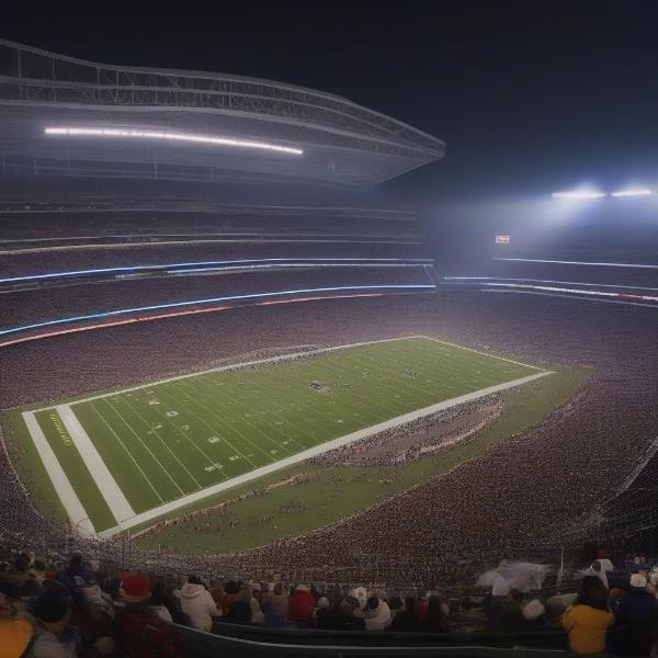 nfl stadium lights at night