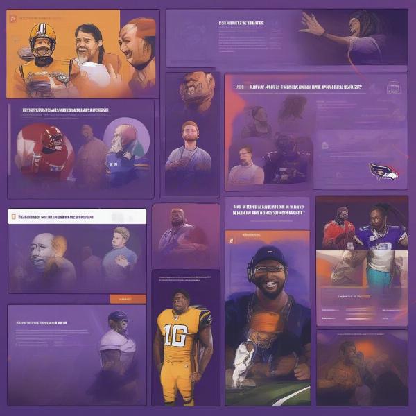 Various forms of NFL-related content on Twitch