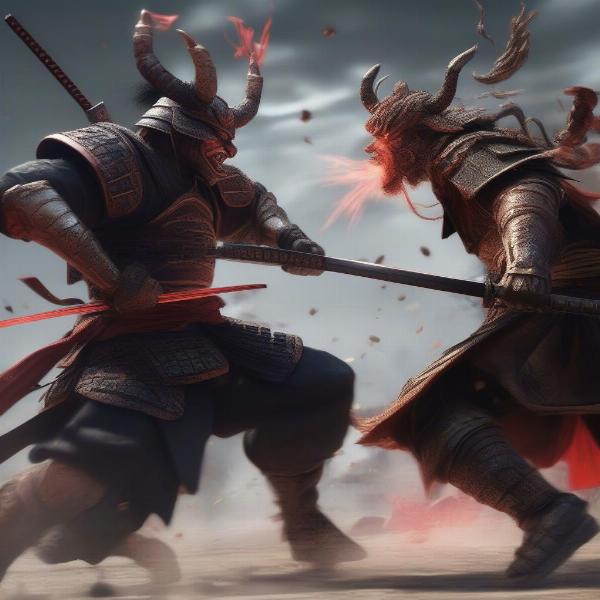 Intense samurai combat from Nioh 2