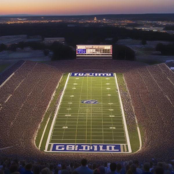 Full stadium at a North high football game