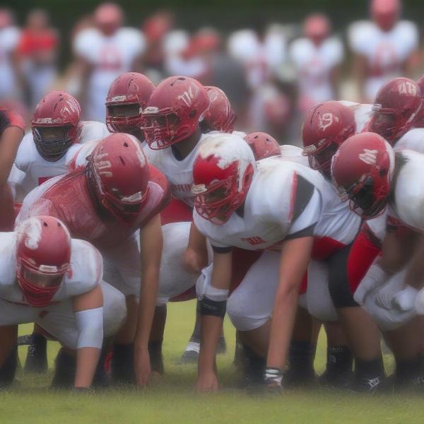 north meck football players defensive position 