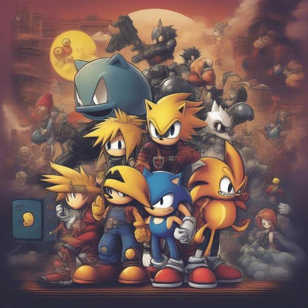 Nostalgic video game characters