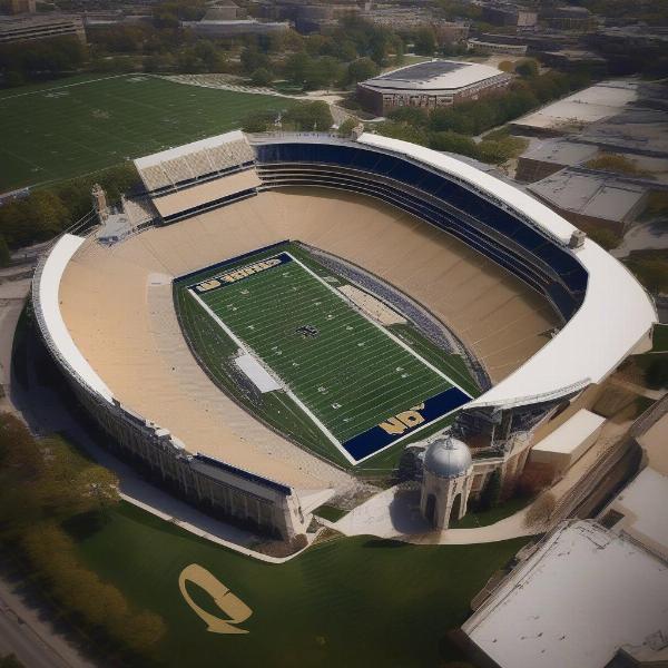 view of notre dame stadium