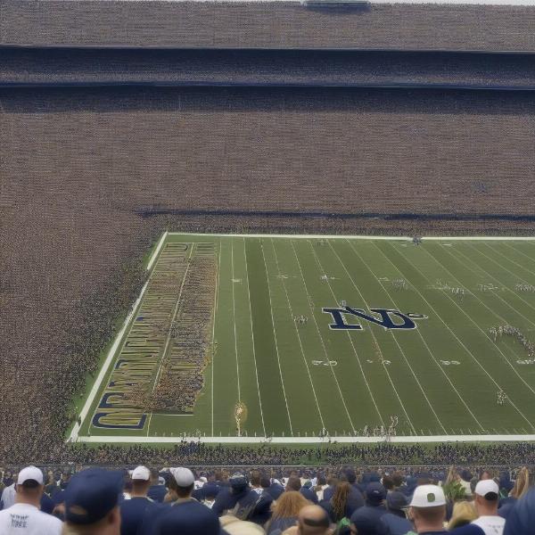 notre dame navy football tradition image