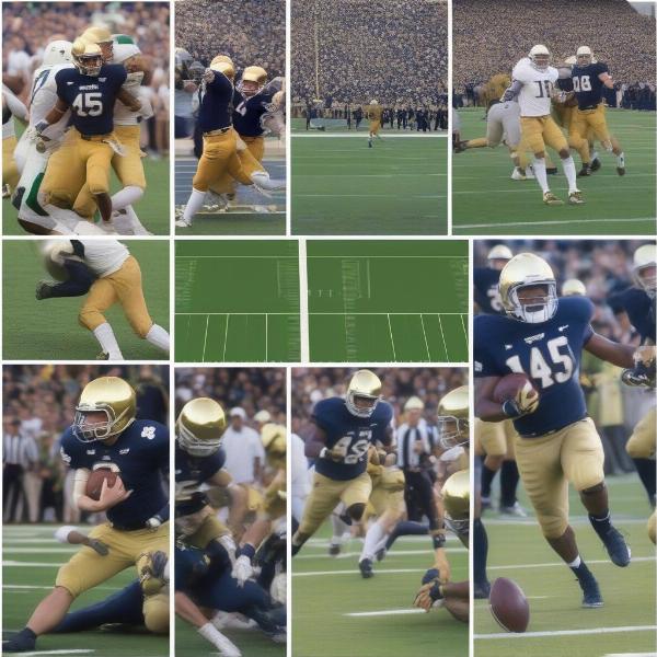 notre dame navy football game highlights