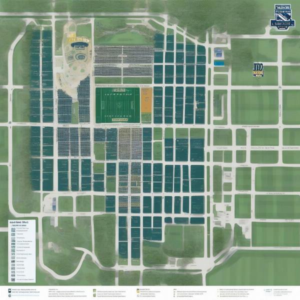 notre dame football game parking map