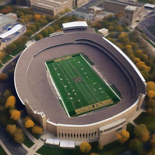 notre dame stadium view