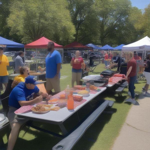 Oak Park football game tailgating event