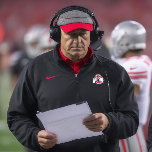 Ohio State's coach makes adjustments on the sideline