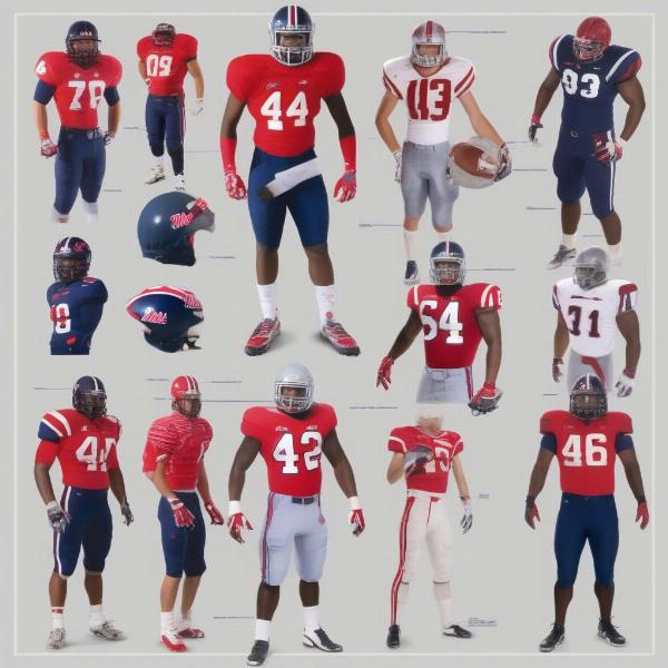 Ole Miss Football Uniforms Through The Years