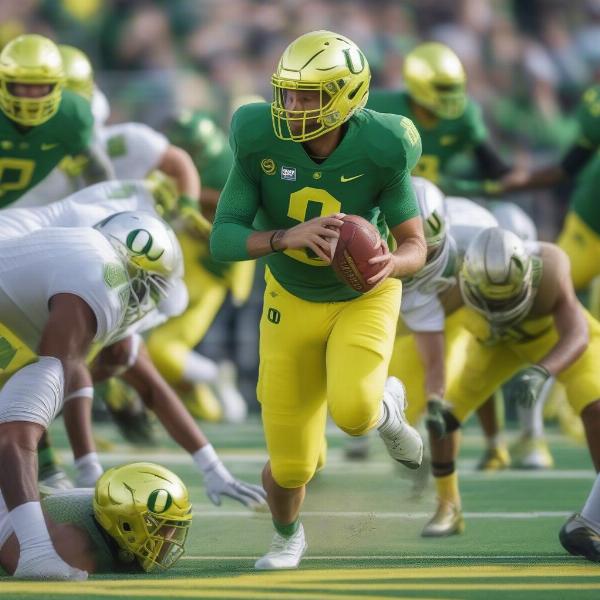 oregon ducks football offense power