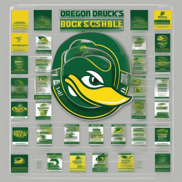 oregon ducks football schedule illustration