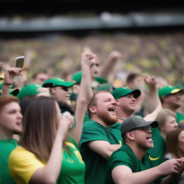 oregon ducks spring game fans