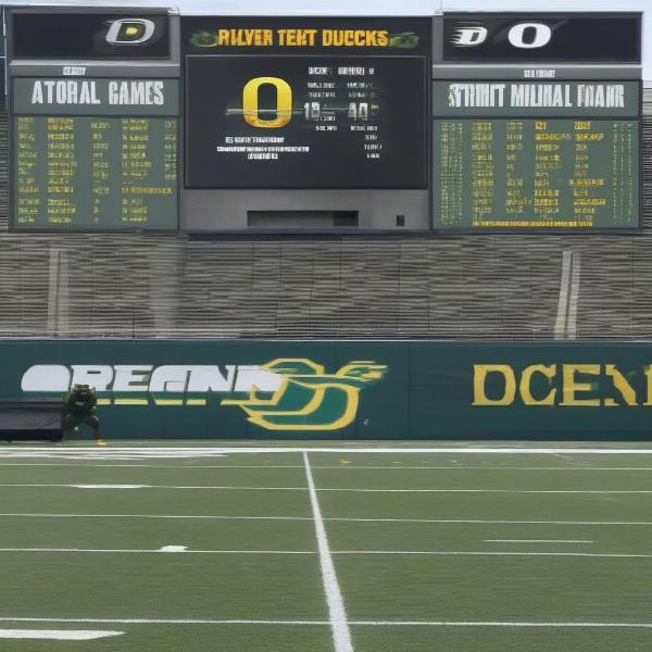 Oregon Ducks Football Spring Game Scoreboard