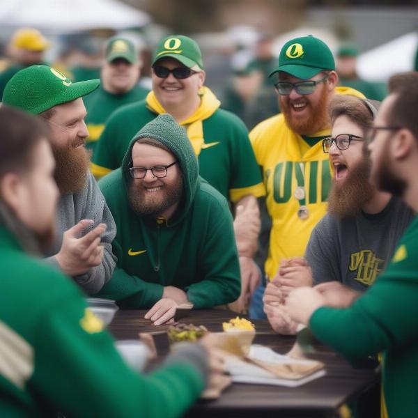 oregon football fans discussing game