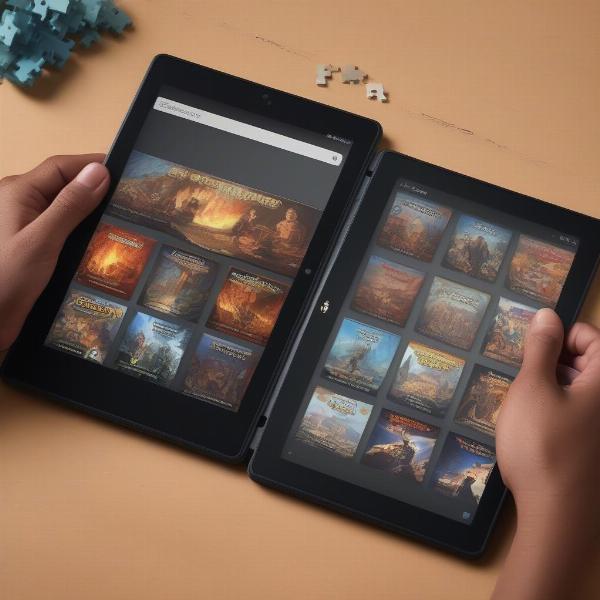 organizing offline games for fire tablet