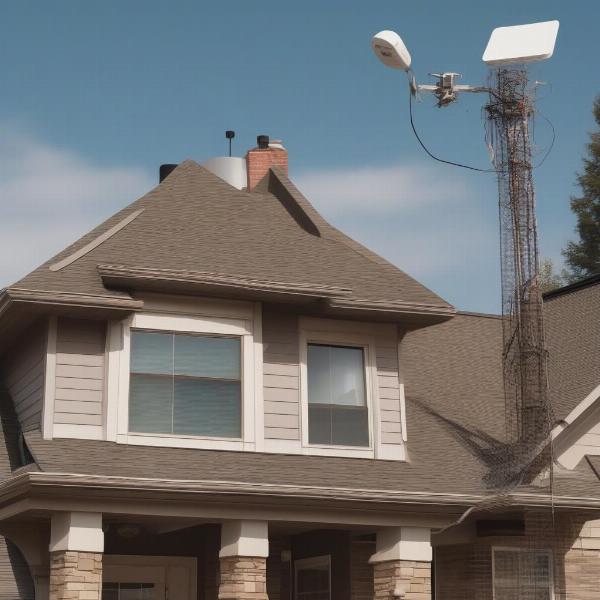 Antenna setup for free baseball broadcasts
