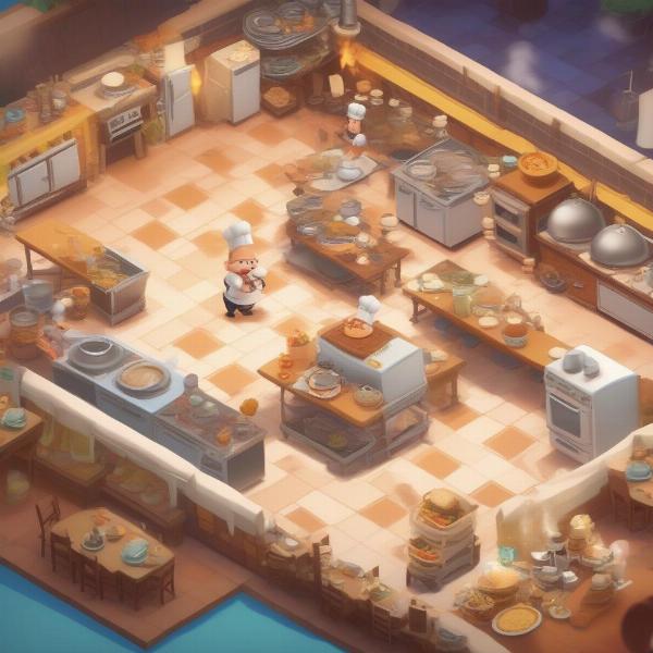 overcooked all you can eat chaotic kitchen gameplay