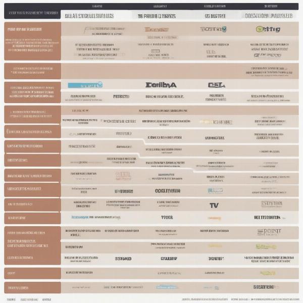 Table comparing options for watching Packers vs 49ers game