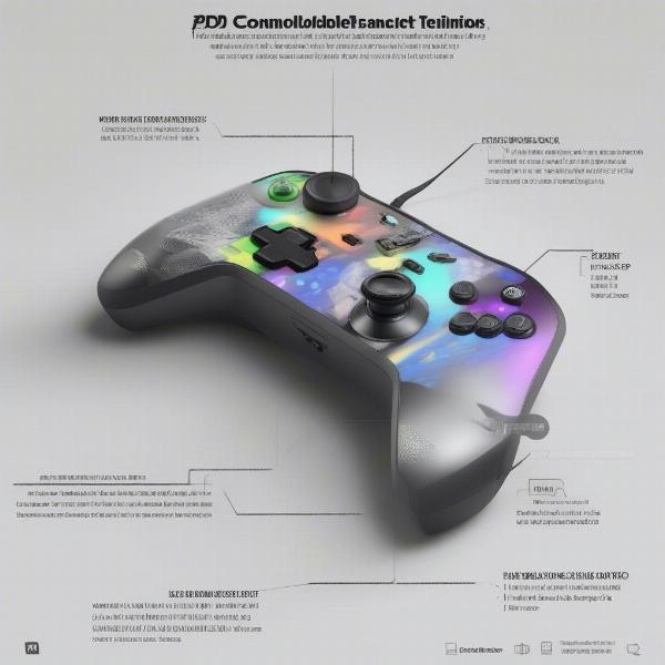 pdp wired controller demonstrating its customizable features