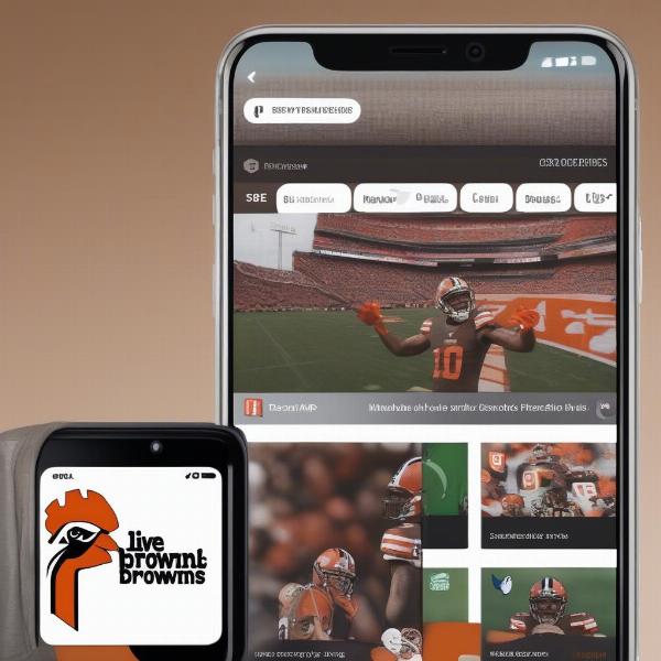 peacock app interface for watching browns football game