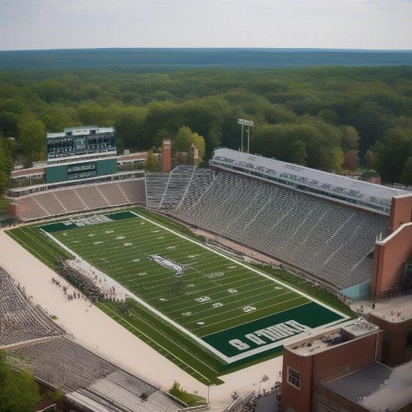View of Peden Stadium, Ohio University