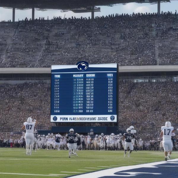 penn state football scoreboard results