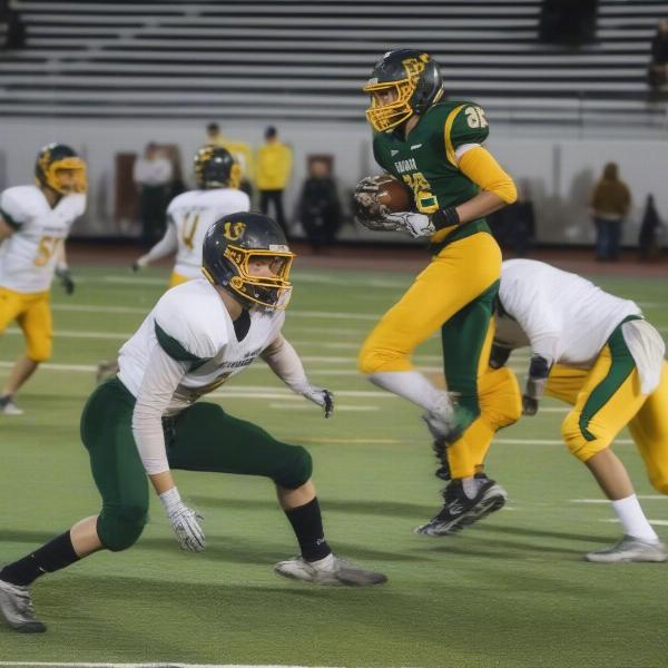 Penn Trafford Football Game Action 