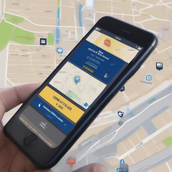 Using mobile app to search for Petco Park parking