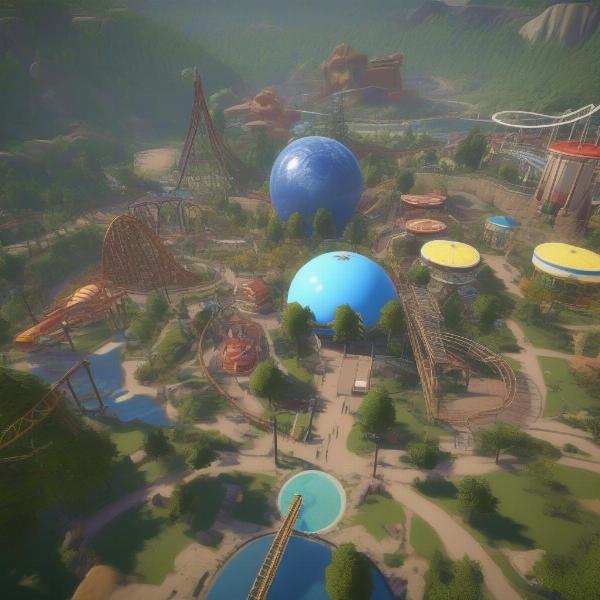 highly-detailed-theme-park-in-planet-coaster