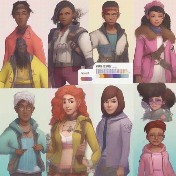 Plate Up character selection screen with various customizable options