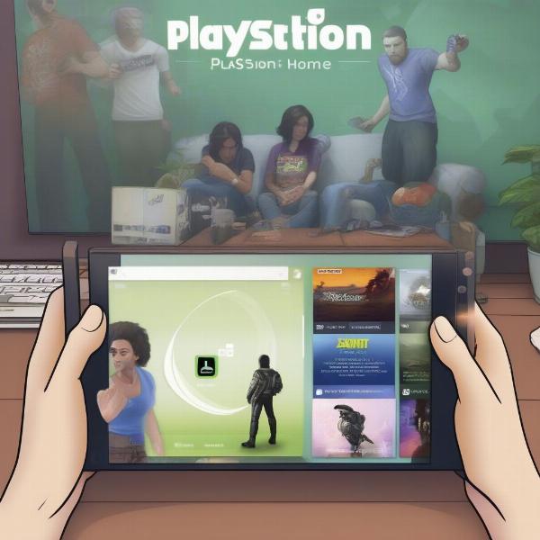 Playstation background processes with Spotify as an example