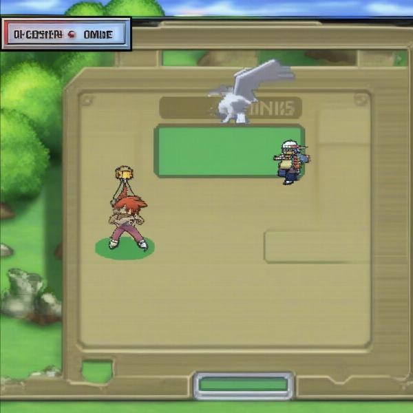 Pokemon Platinum gameplay with a trainer
