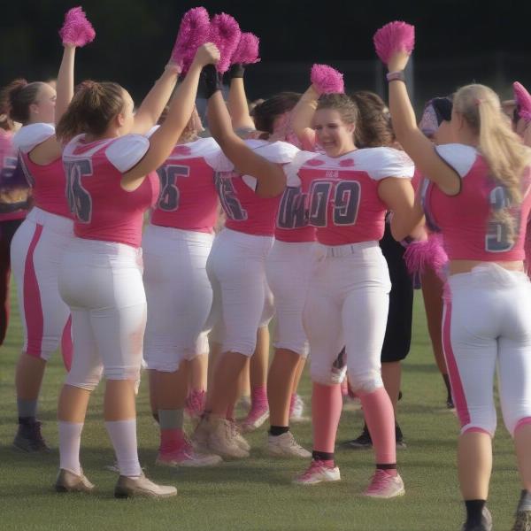 powder-puff-football-game-team