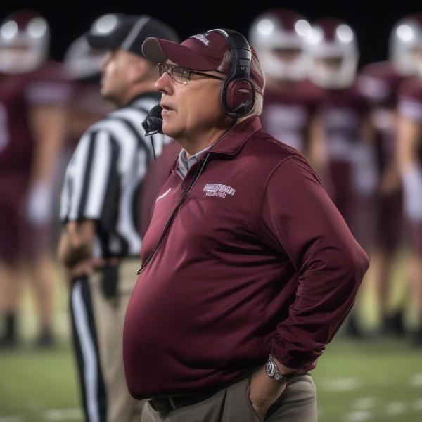 Prairie Ridge coach on sideline strategy