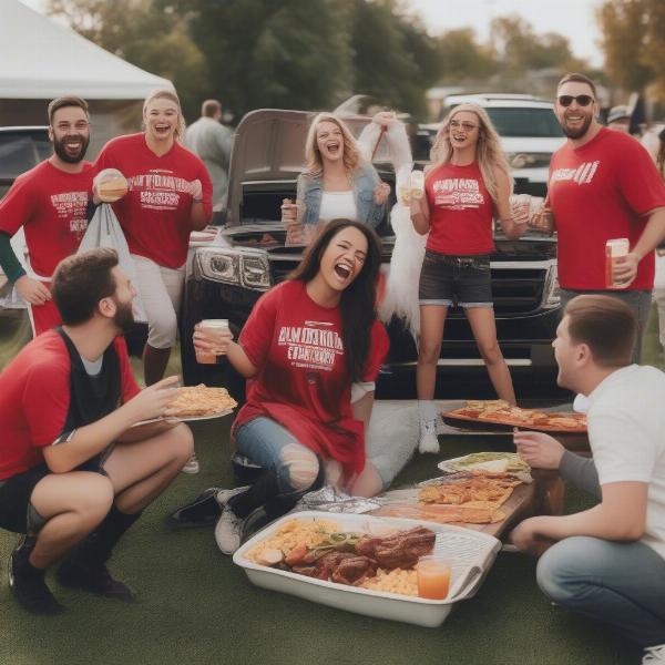 football pregame tailgate fun
