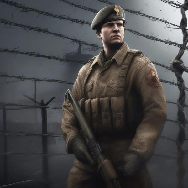 Prisoner of War video game cover art
