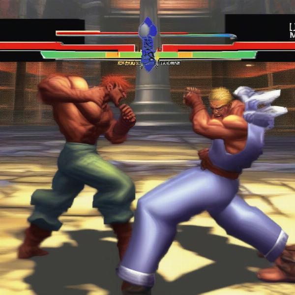 ps1 fighting game intense battle scene