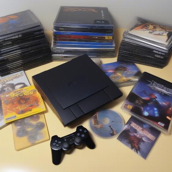 ps2 console and games