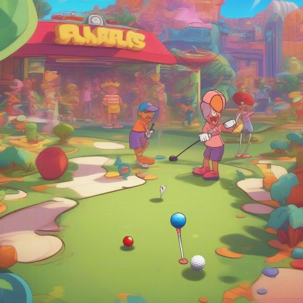 Arcade Style PS4 Golf Game Characters