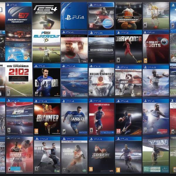 A collection of PS4 sports games titles