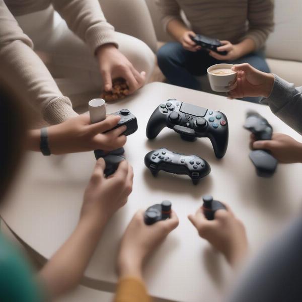 ps5 co op gaming session snacks