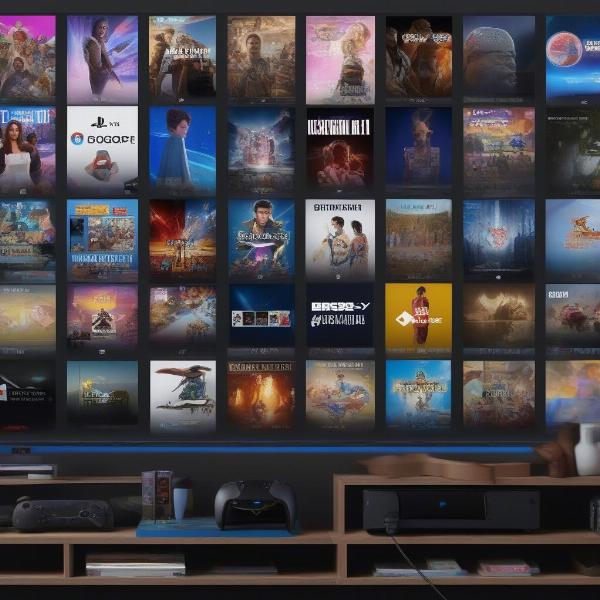 ps5 game library interface
